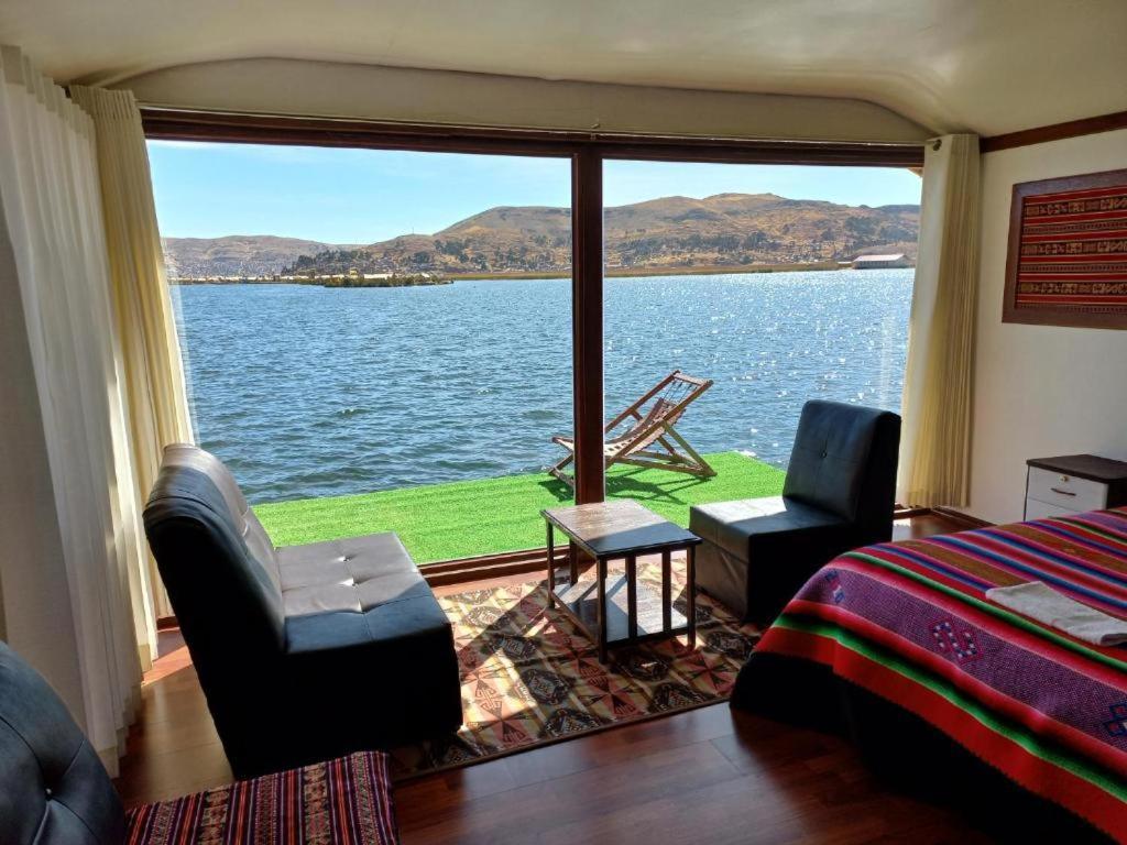 Hotel Uros Aruma-Uro On Uros Floating Islands Puno Exterior foto
